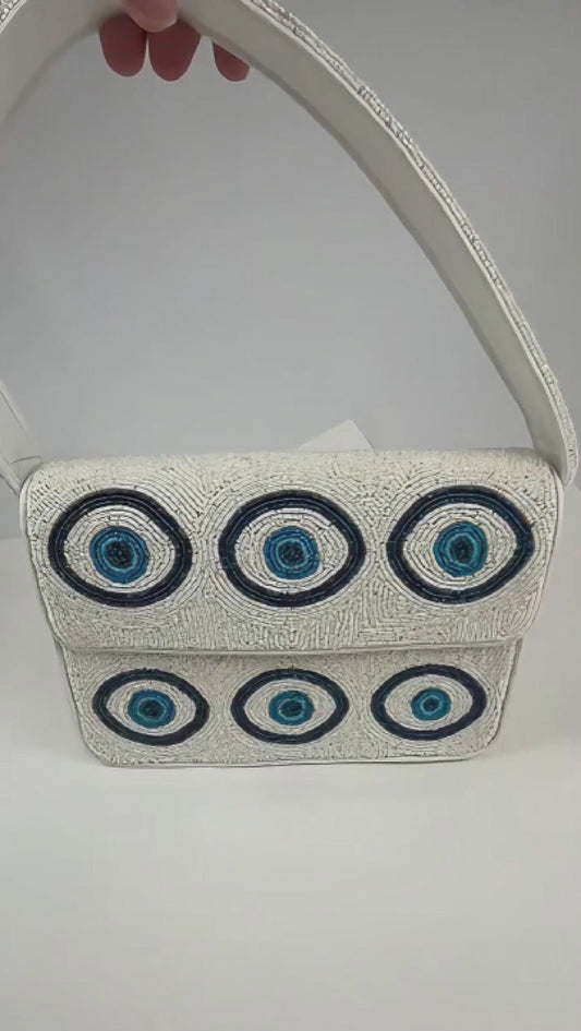 Evil Eye Beaded Luxe Bag