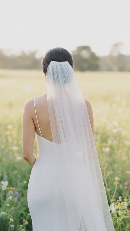 Pearl Bridal Wedding Veil