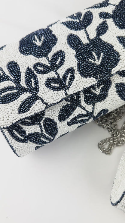 Bridesmaid Beaded Barrel Clutch