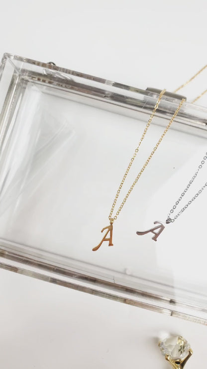 Cursif Letter Necklace