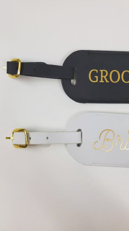 Bride and Groom Luggage Tags