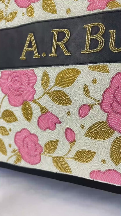 Blooming Beauty Beaded Tote