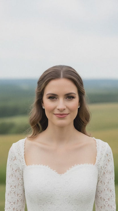 The Lace Sleeve Gown
