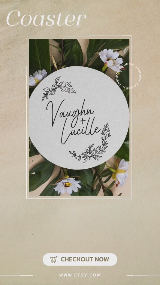 Pet Wedding Coasters