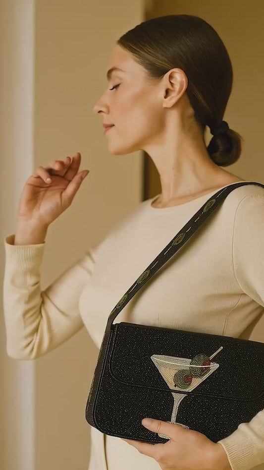 Handcrafted Olive Shoulder Bag