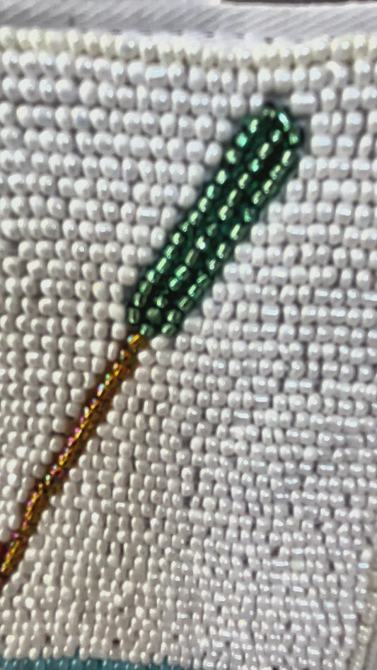 Beaded Golf Design Mini Luxe Tote Bag