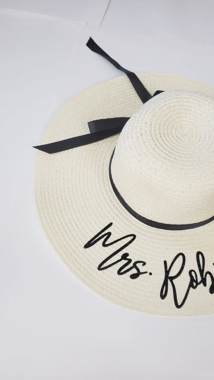 Happily Ever After Bridal Sun Hat