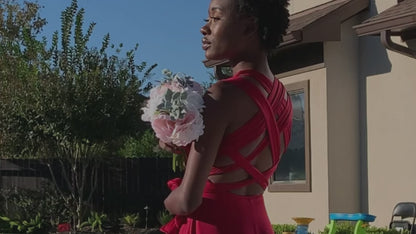 Berry Bridesmaid Dress