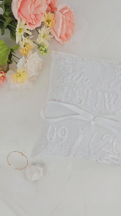 Personalized Wedding Pillow Gift