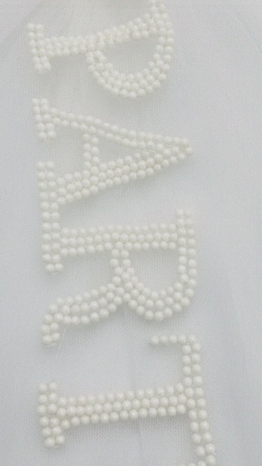 Pearl Beaded Bridal Veil