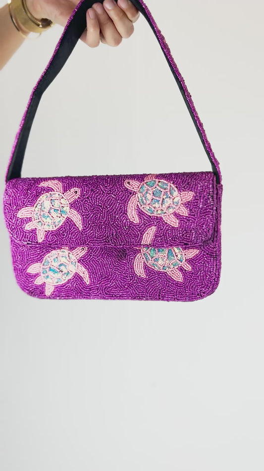 Beaded Sea Animal Purse