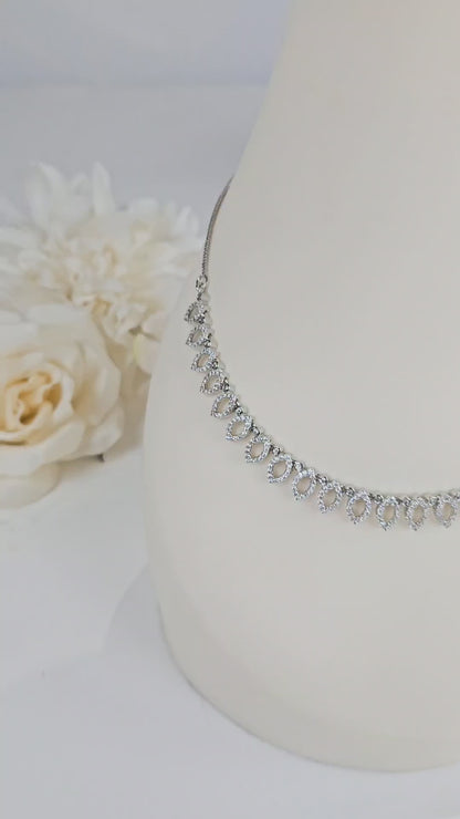 Bridal Necklace and Earring Set as Gift