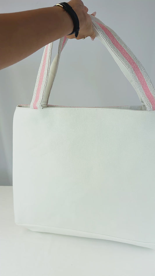 Custom Pet Beaded Tote Bag