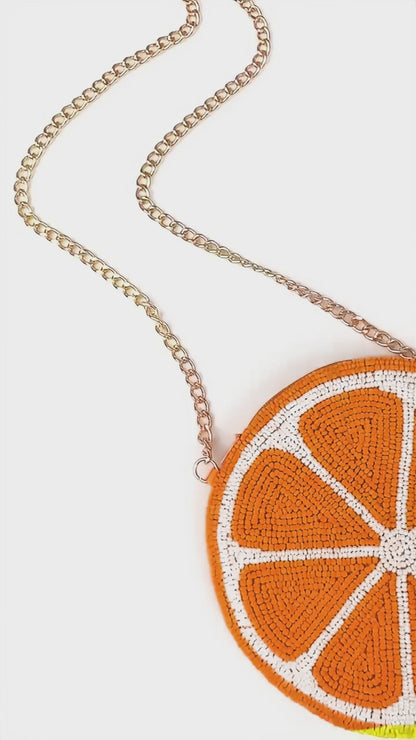 Orange Clutch Bag