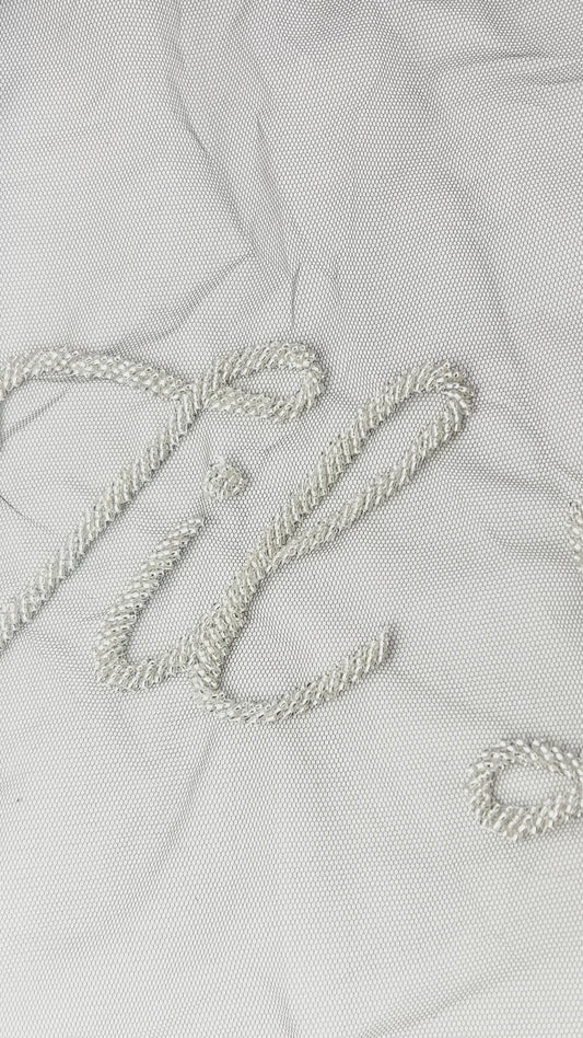 Beaded Til Death Do Us Part Veil