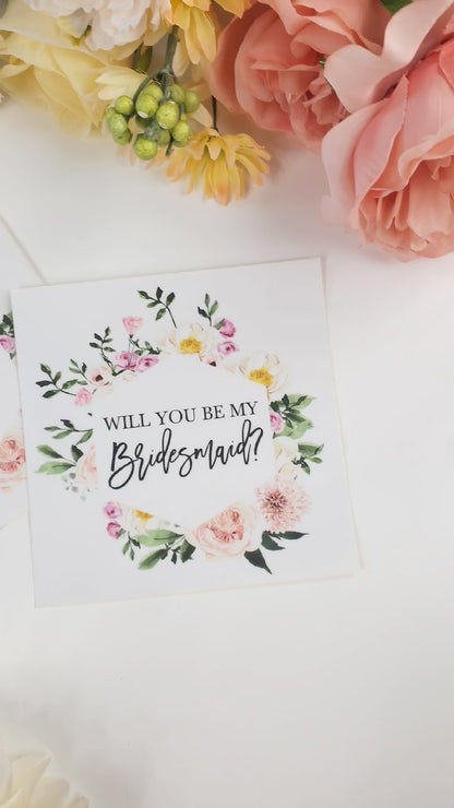 Will You Be My Bridesmaid Sticker