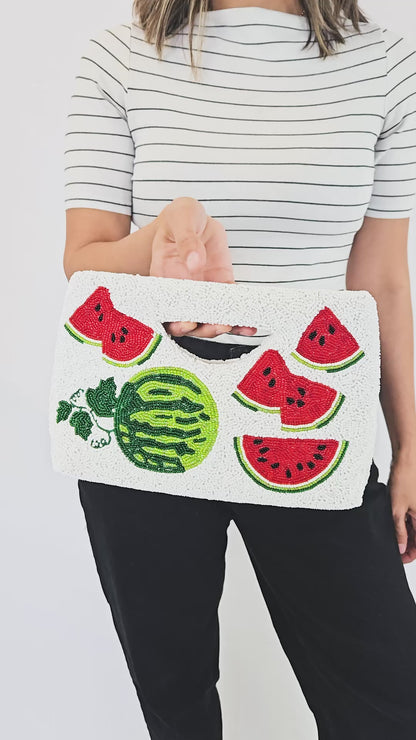Watermelon Beaded Purse