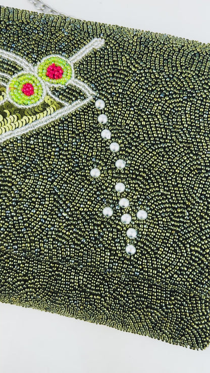 Martini Olive Clutch