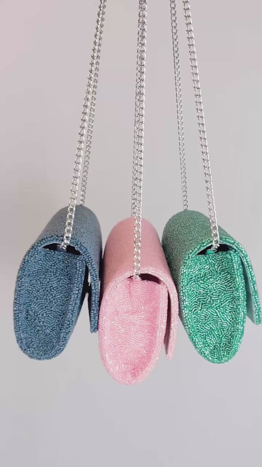 Mother of the Bride Beaded Barrel Custom Clutch