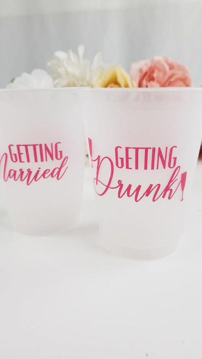 Getting Married, Getting Drunk Frosted Cups