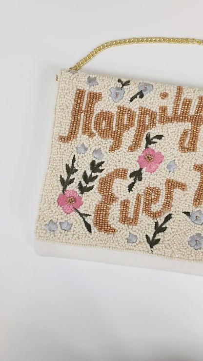 Beaded Canvas Bridal Clutches
