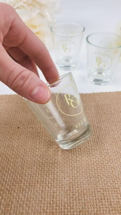 Personalized Wedding Shot Glasses (LP 356)