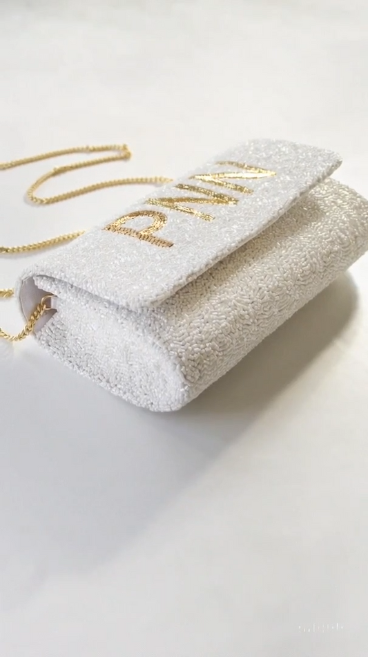 Beaded Barrel Clutch