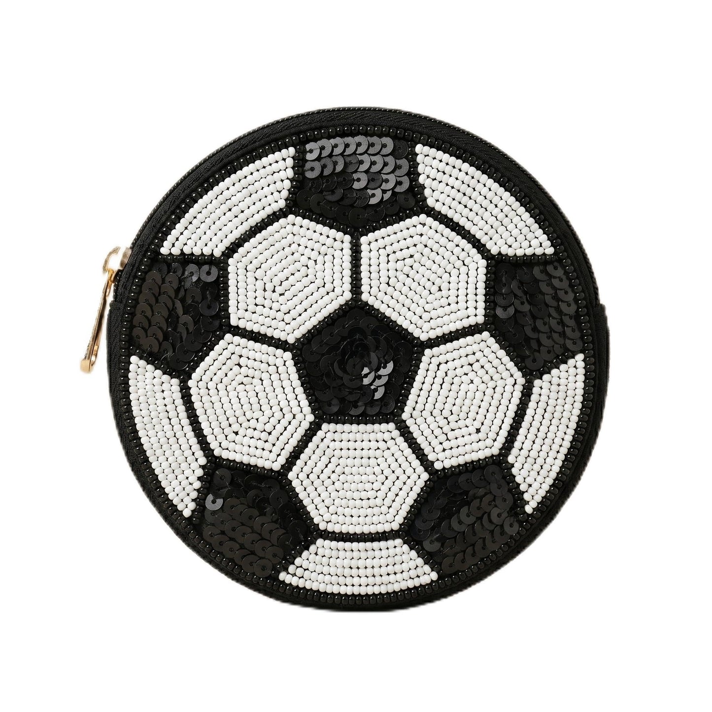 Soccer Ball Beaded Coin Purse