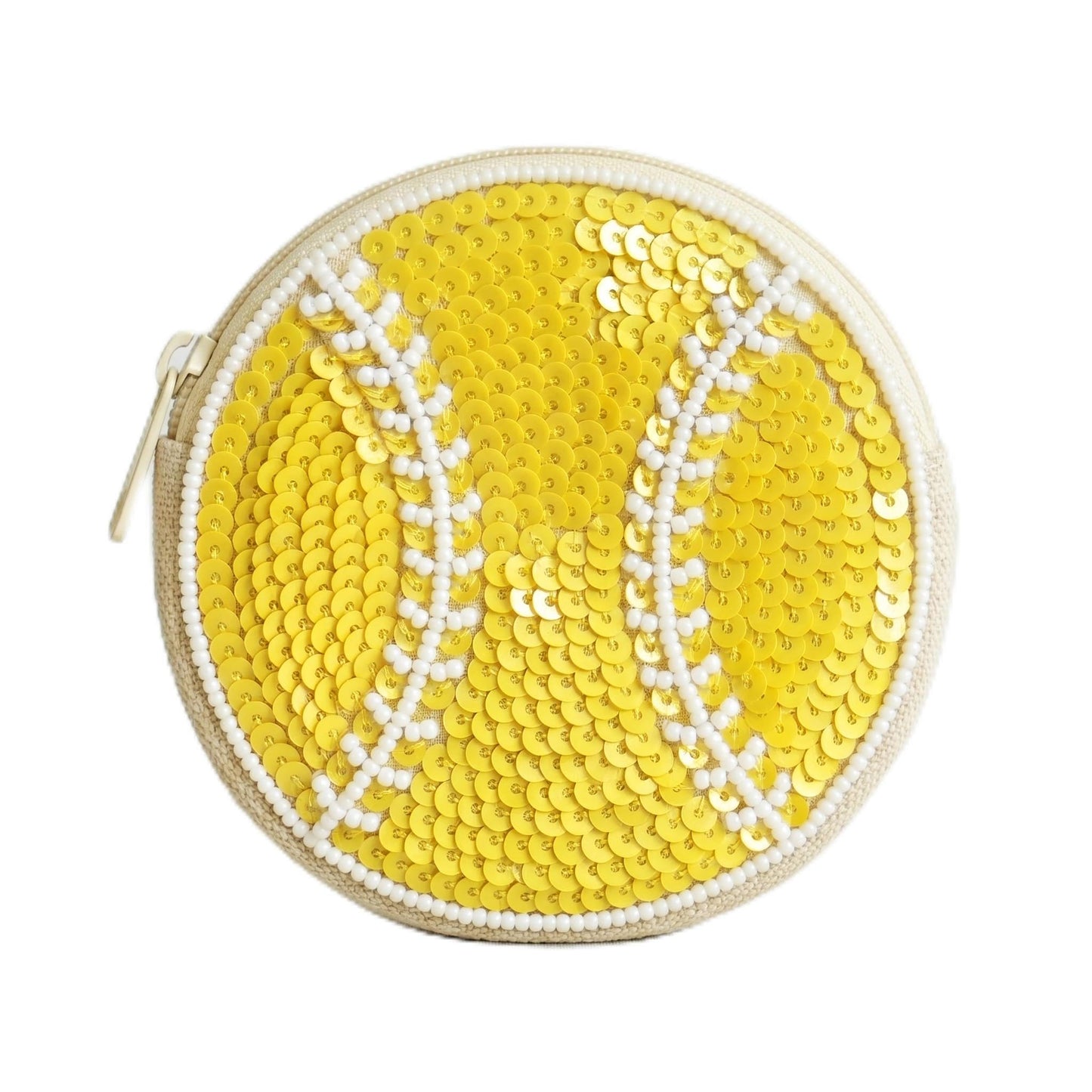 Baseball Beaded Coin Purse