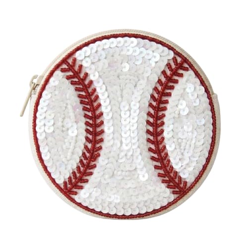 Baseball Beaded Coin Purse