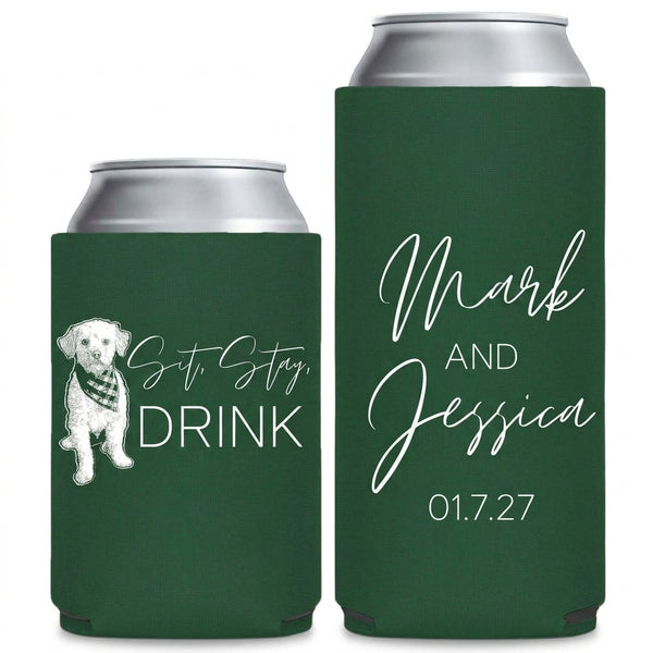 puppy-love-wedding-can-coolers - Pair Mockup