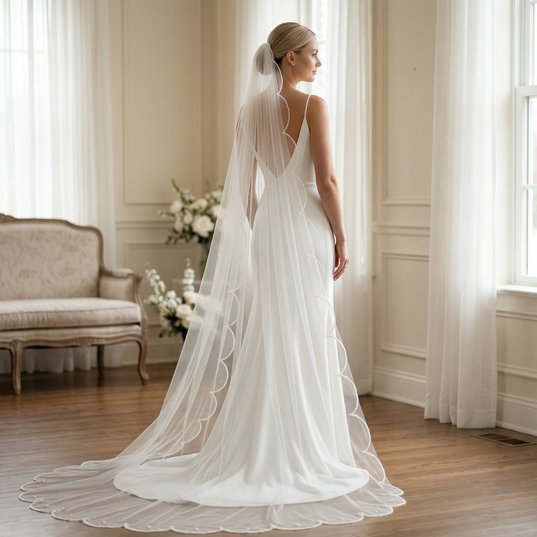 Scalloped Edge Veil