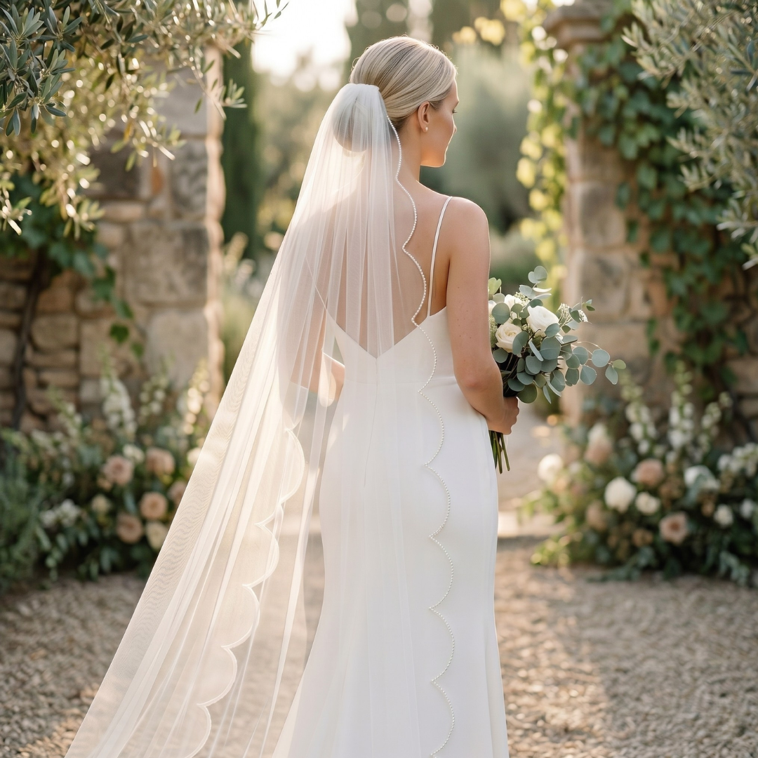 Scalloped Edge Veil