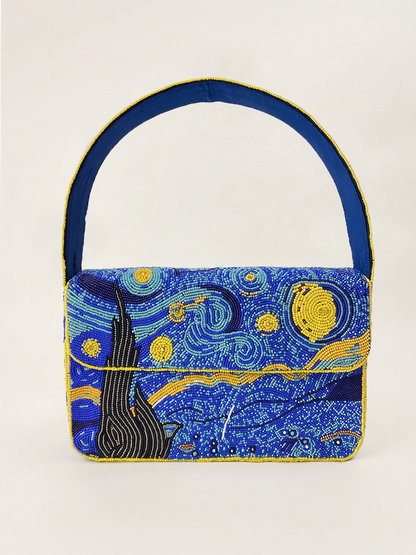 Starry Night Beaded Bag