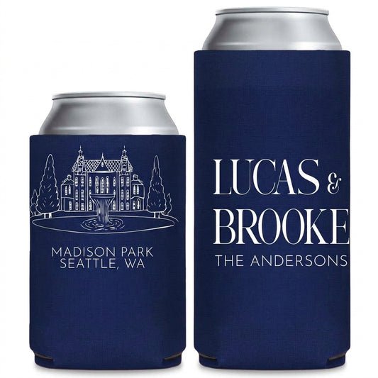 wedding-venue-sketch-can-coolers - Pair Mockup