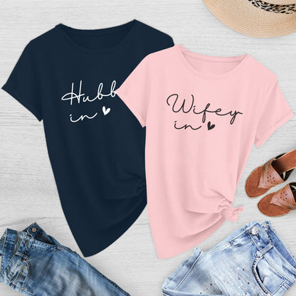 Hubby in Love Wifey in Love Tee