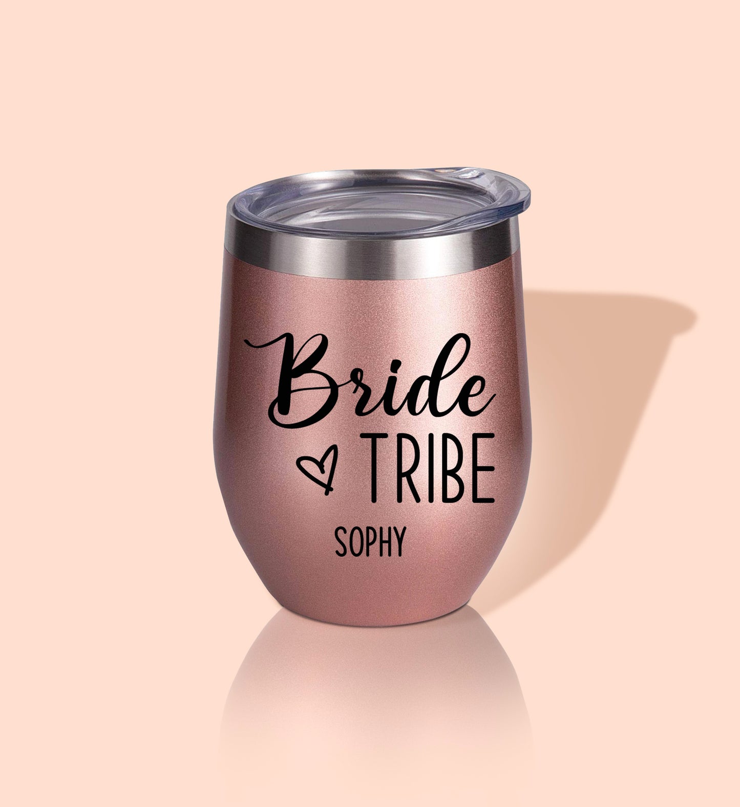 Bride Tribe Wine Tumblers With Name