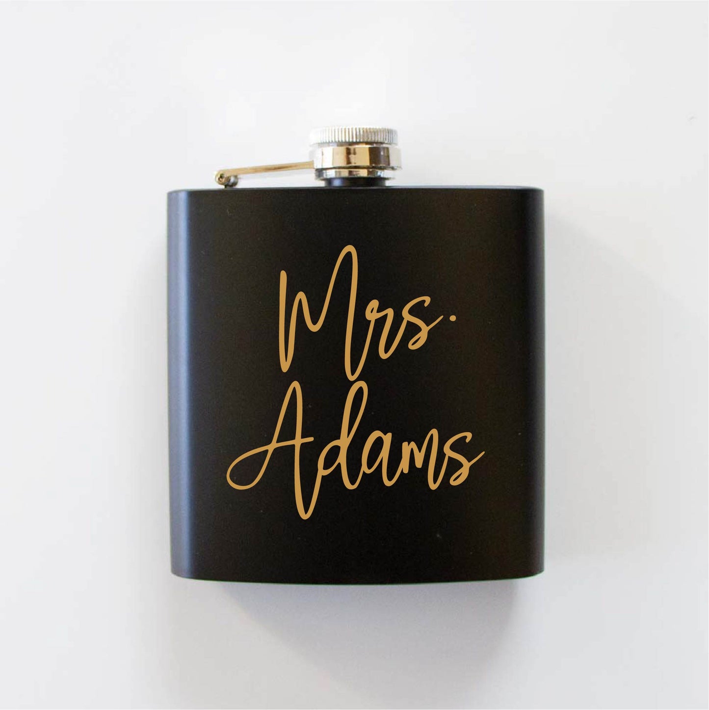 Bridal Black Hip Flask Gift image