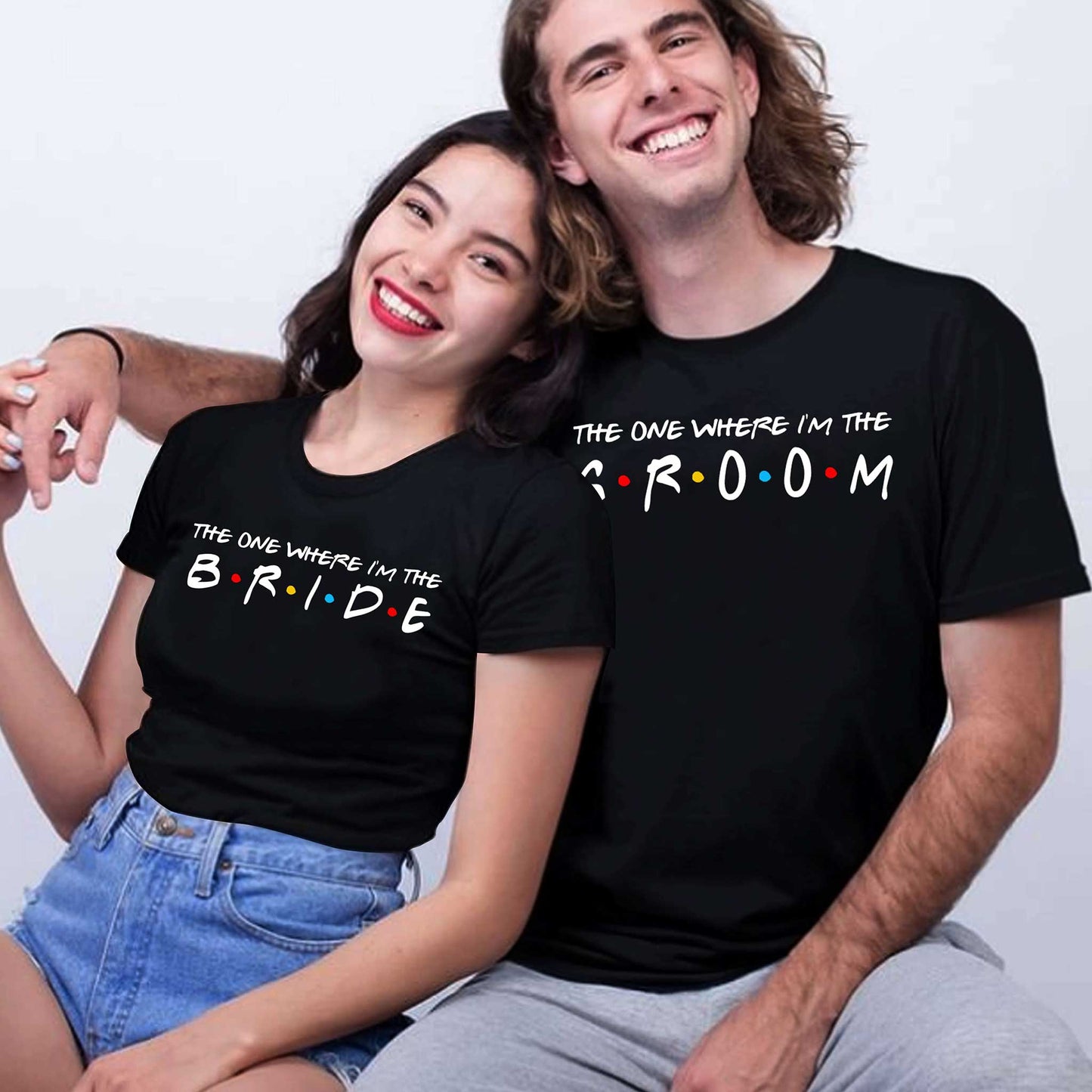 Bride & Groom Tees - Friends Themed (241)