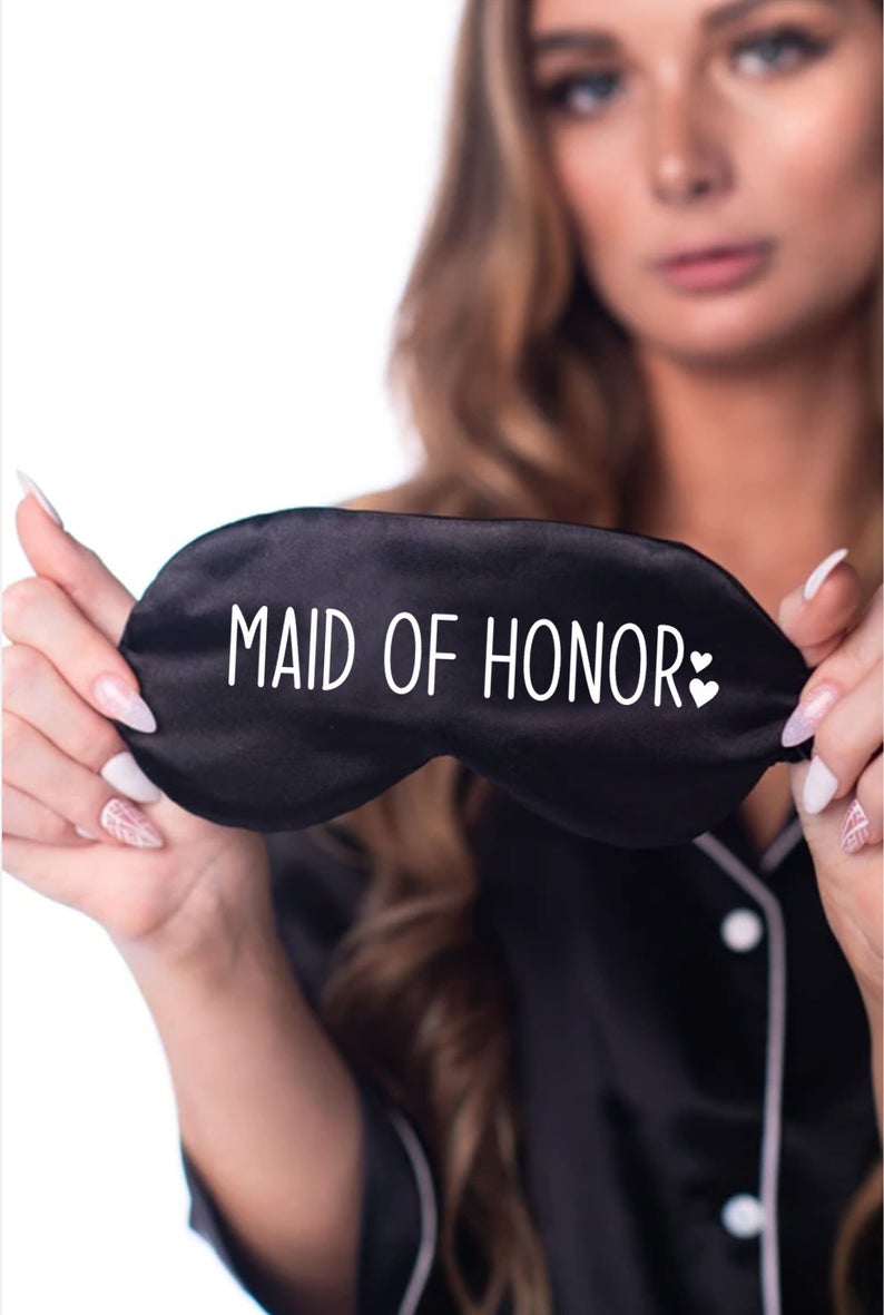 Bride Eye Masks in Little Hearts