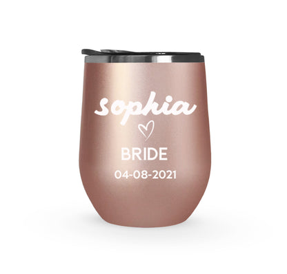Personalized Wedding Wine Tumblers