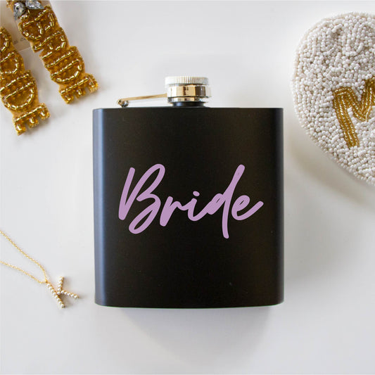 Black Bride Hip Flask image
