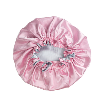 Pink Satin Bonnet