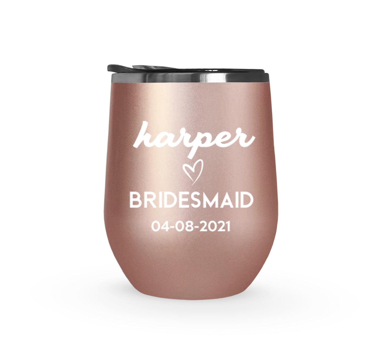 Personalized Wedding Wine Tumblers