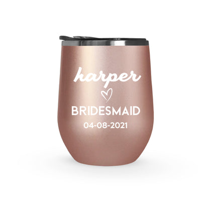 Personalized Wedding Wine Tumblers
