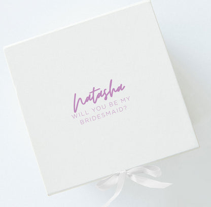 Bridesmaid Wedding Box - Style 5