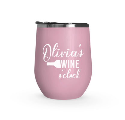 Wine O'Clock Wedding Wine Tumblers