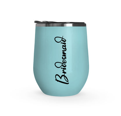 Bride and Bridesmaid Wedding Wine Tumbler