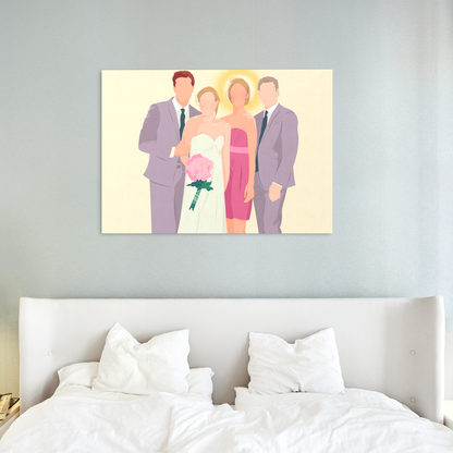 Wedding Family Faceless Portrait