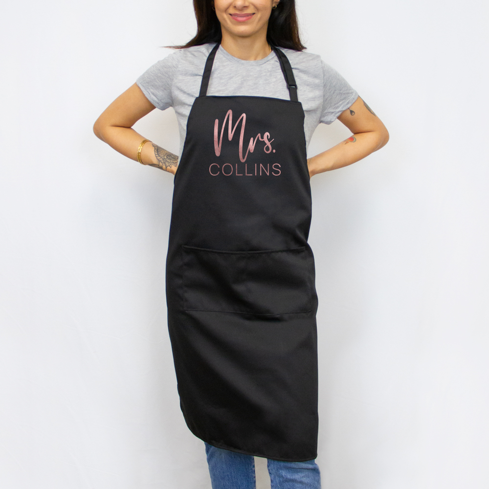 Personalized Mrs. Apron image